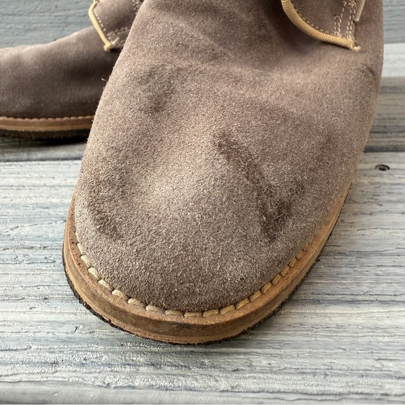Johnston & Murphy Men's Suede Oxford Shoes 10.5 - Taupe - Picture 8 of 16